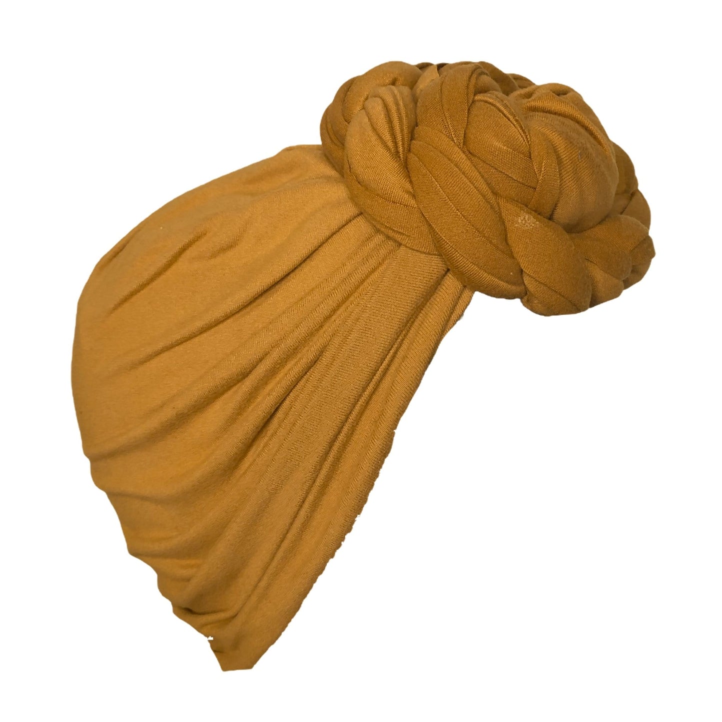 Pre-tied Headwrap Turban: Dark Mustard - Shop Sweet EMbraCe