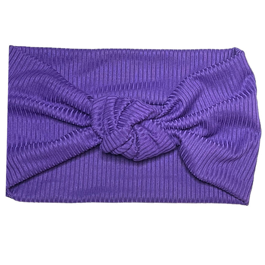 Purple Ribbed Knot Your Average Headband - Shop Sweet EMbraCe